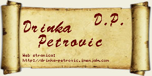 Drinka Petrović vizit kartica